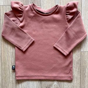 Longsleeve roze klei (fijne rib)