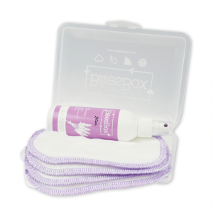 Wasbare Billendoekjes met Lotion – Box Wit Lavendel – Billiesbox