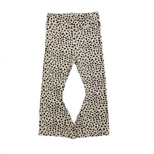 Flared – Beige met zwarte stip