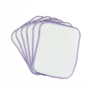 Wasbare Billendoekjes Paars – 6 stuks – Billiesbox