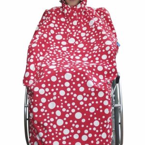 Regen Rolstoelcape Happy Rainy Days