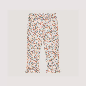 House of Jamie – Baby Frill Legging – Peach Blush Floral