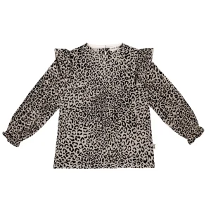 House of Jamie – Mesh Leopard Frill Tunic