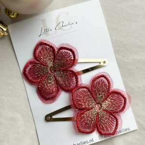 Knipjes rode kerstbloem