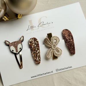 Knipjesset brons glitter kerst