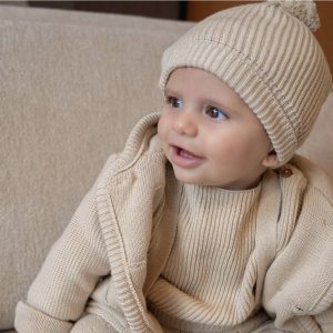 Klein baby | Wintermuts pompom naturel