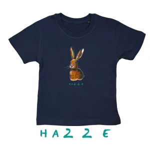 Blauw T-shirt met haas