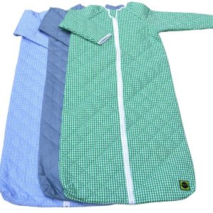 Winterslaapzak met mouw rits aan voorkant of achterkant