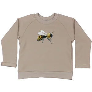 Beige sweater met bij