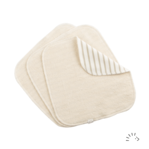 Wasbare Babydoekjes – Biologisch Katoen Mix – Dubbellaags – 3 stuks – Popolini