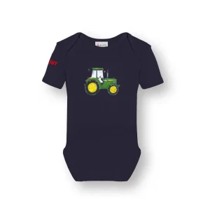 Blauw rompertje met John Deere