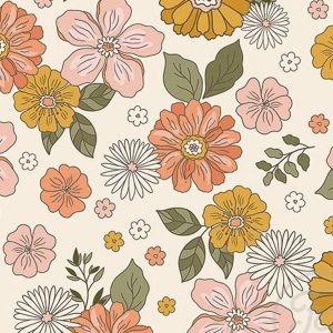 Jurkje saar bloemen gebroken wit