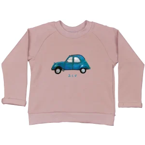 Roze kindersweater met 2CV